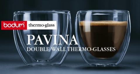 Bodum Pavina Double Walled Glass Mugs